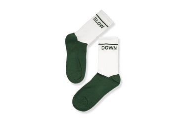 Slow Down Socks - Olive Green